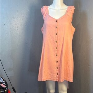 American Eagle Outfitters Coral Sleeveless Dress NWT SIZE M